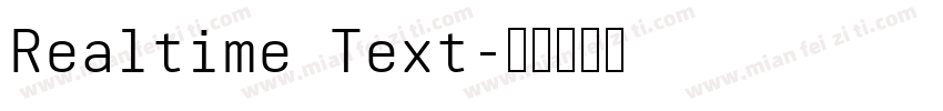 Realtime Text字体转换